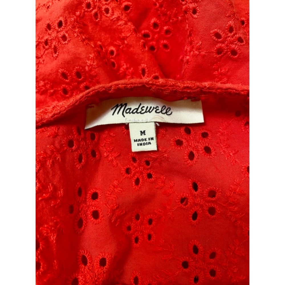 Madewell Ruffle-Sleeve Bib Top - Picture 3 of 4